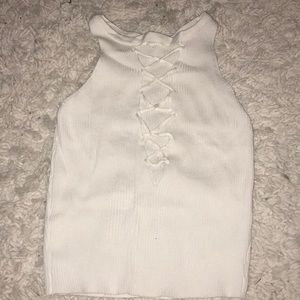 Lace up tank